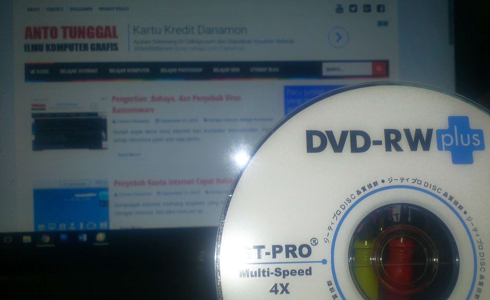 Cara Burning File ISO ke CD DVD Tanpa Software di Windows 10