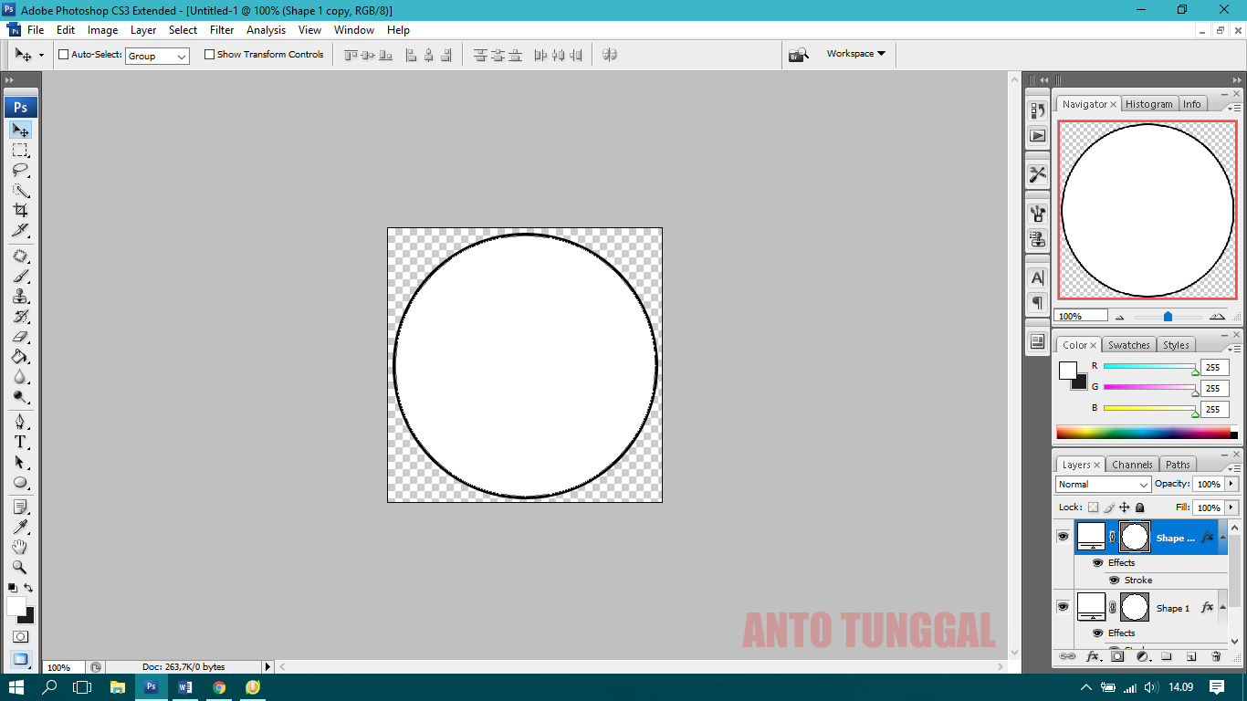 Cara Membuat Stempel Lingkaran dengan Photoshop