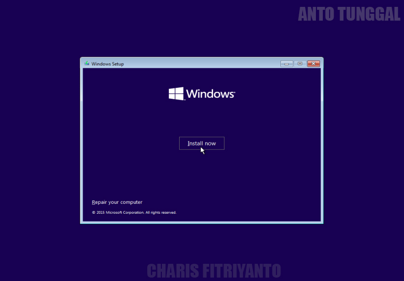 Cara Menginstall Windows 10 Lengkap