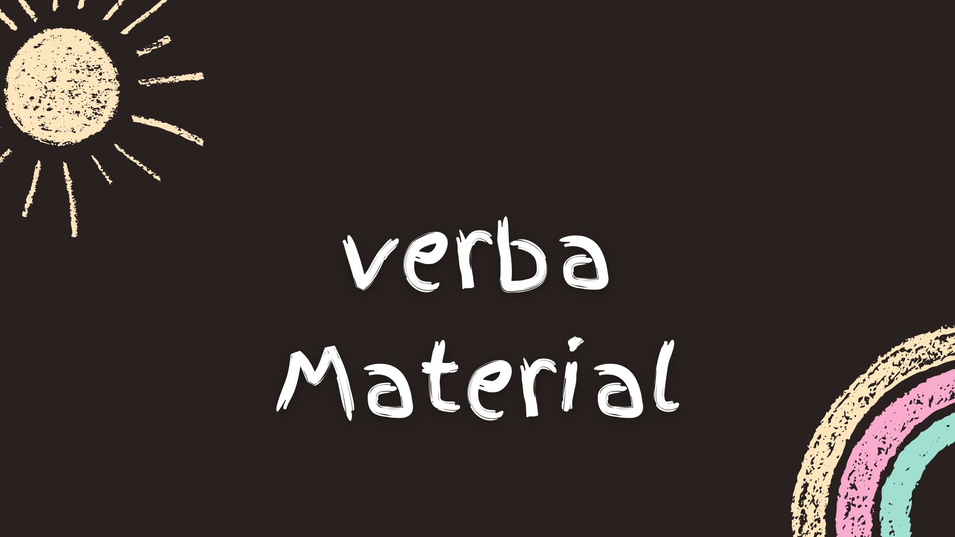 pengertian ciri ciri dan contoh verba material