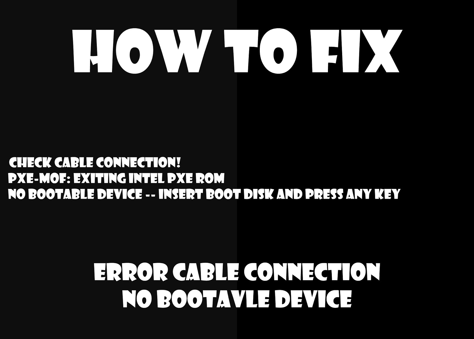 Cara Mengatasi Check Cable Connection Laptop dan Komputer