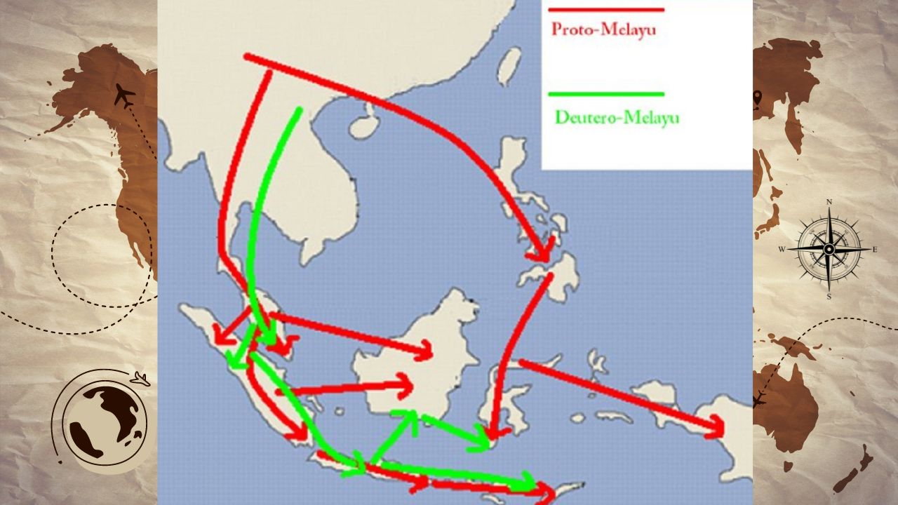 peta persebaran proto melayu di Indonesia
